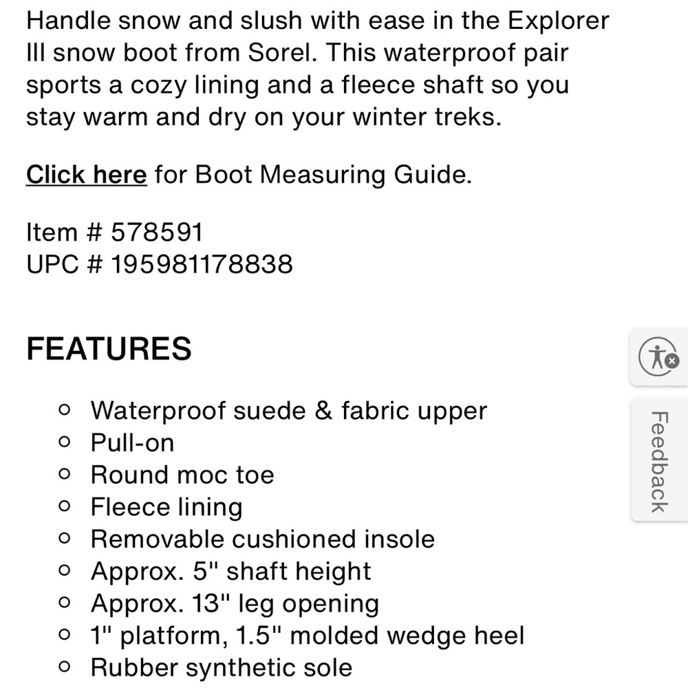 Sorel Explorer III  Slip-on Cozy Waterproof Boots - Picture 9 of 9